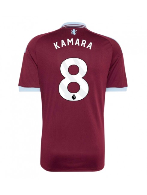 Moški Nogometna dresi replika Aston Villa Boubacar Kamara #8 Domači 2026-27 Kratek rokav Moški Nogometna dresi replika Aston Villa Boubacar Kamara #8 Domači 2026-27 Kratek rokav